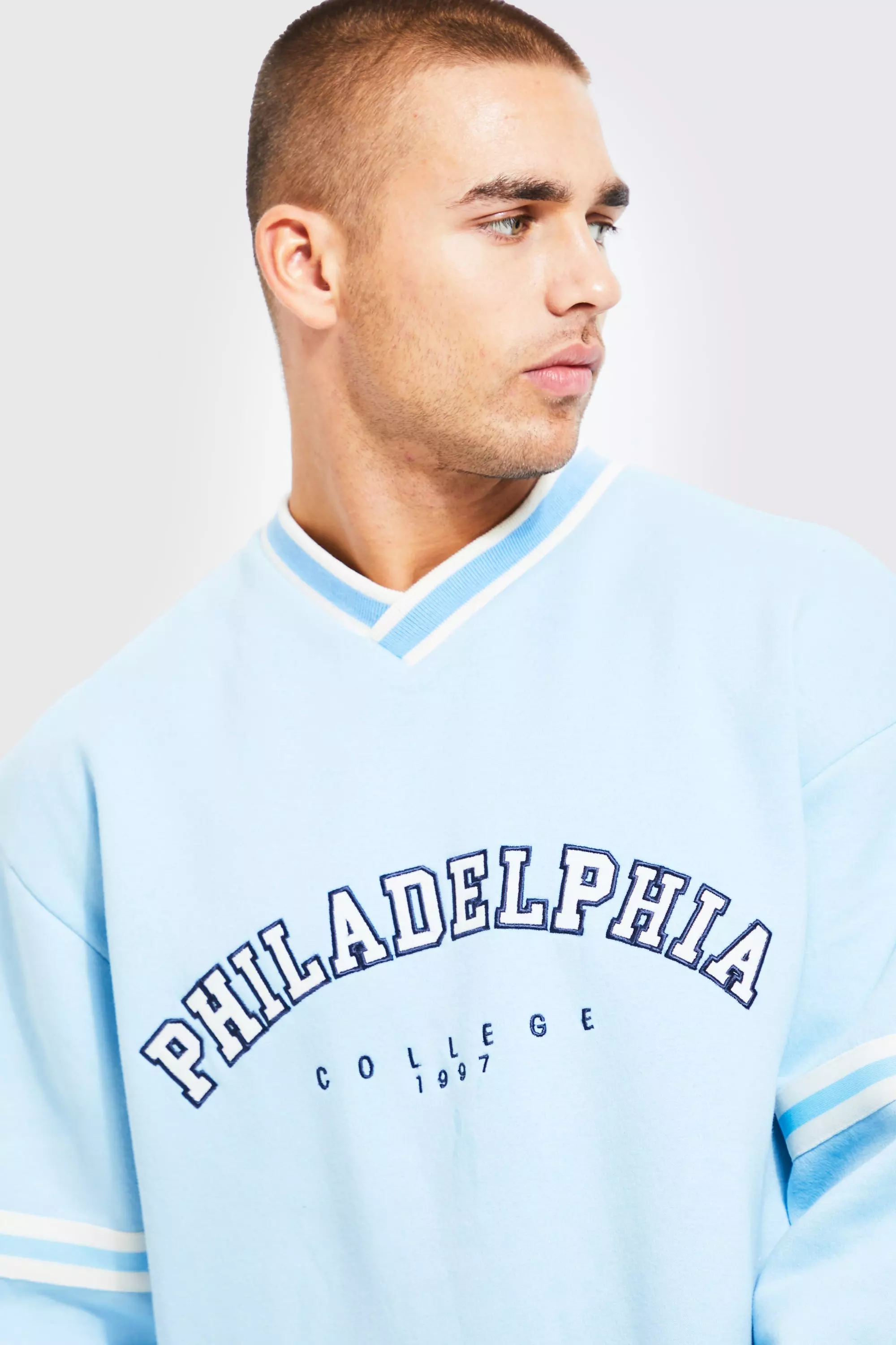 Mens pale blue discount sweatshirt